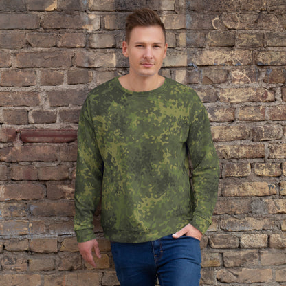 German Flecktarn Tropical CAMO Unisex Sweatshirt - 2XS