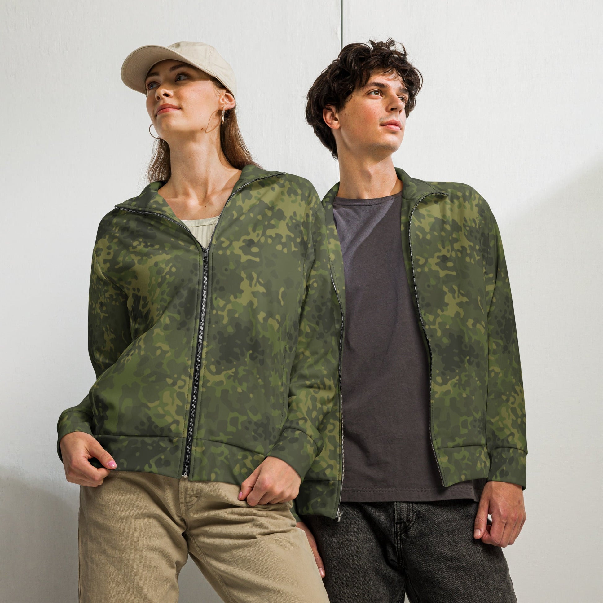 German Flecktarn Tropical CAMO Unisex track jacket - 2XS - Track Jackets