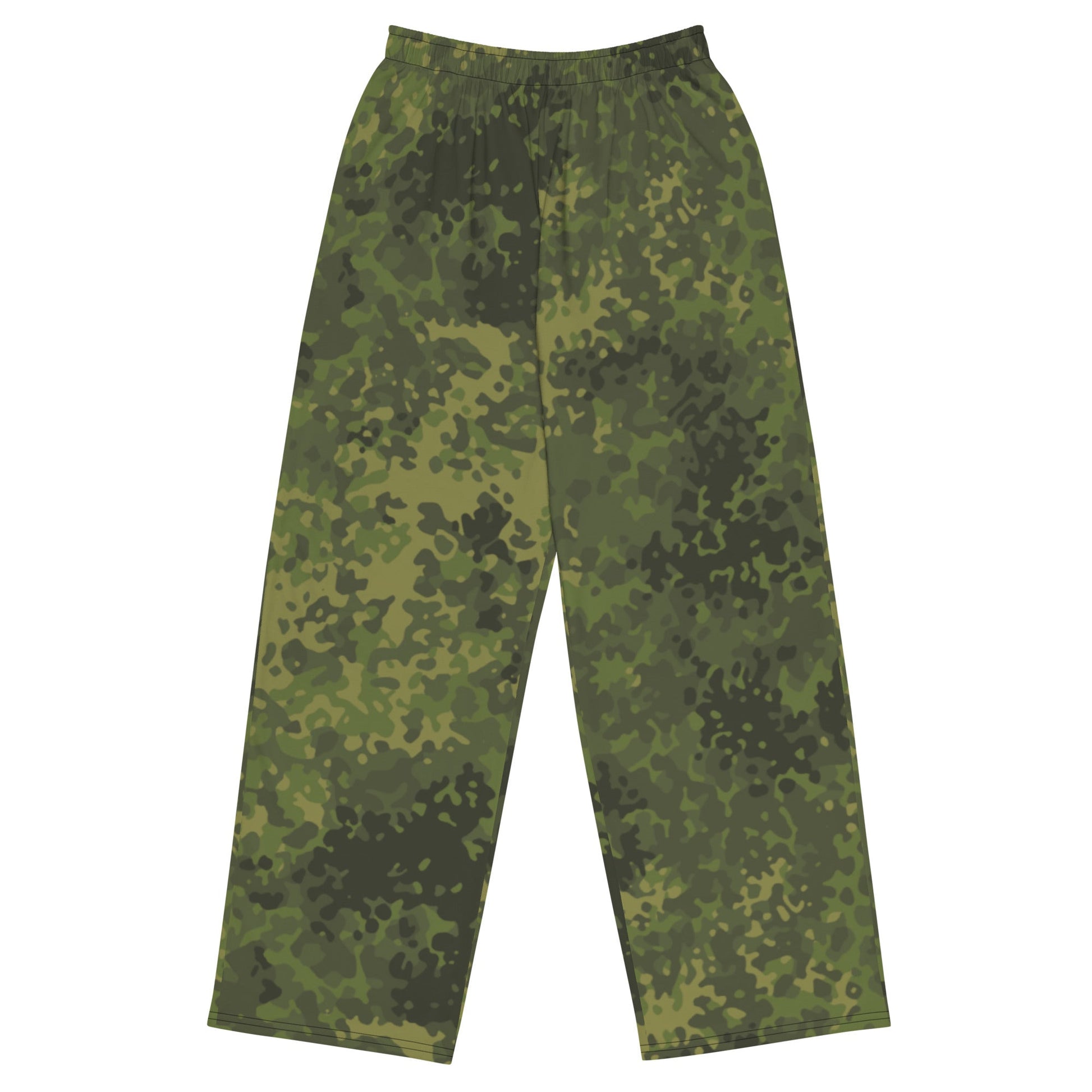 German Flecktarn Tropical CAMO Unisex Wide-Leg Leisure Pants - 2XS