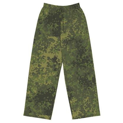 German Flecktarn Tropical CAMO Unisex Wide-Leg Leisure Pants - 2XS