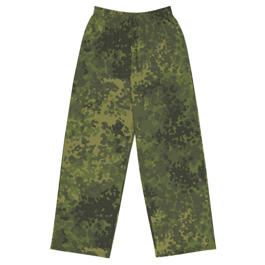 German Flecktarn Tropical CAMO unisex wide-leg pants - 2XS - Wide-leg Pants