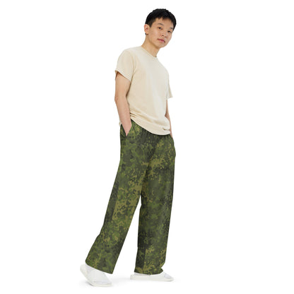 German Flecktarn Tropical CAMO Unisex Wide-Leg Leisure Pants