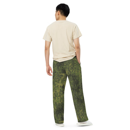 German Flecktarn Tropical CAMO Unisex Wide-Leg Leisure Pants