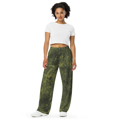 German Flecktarn Tropical CAMO Unisex Wide-Leg Leisure Pants