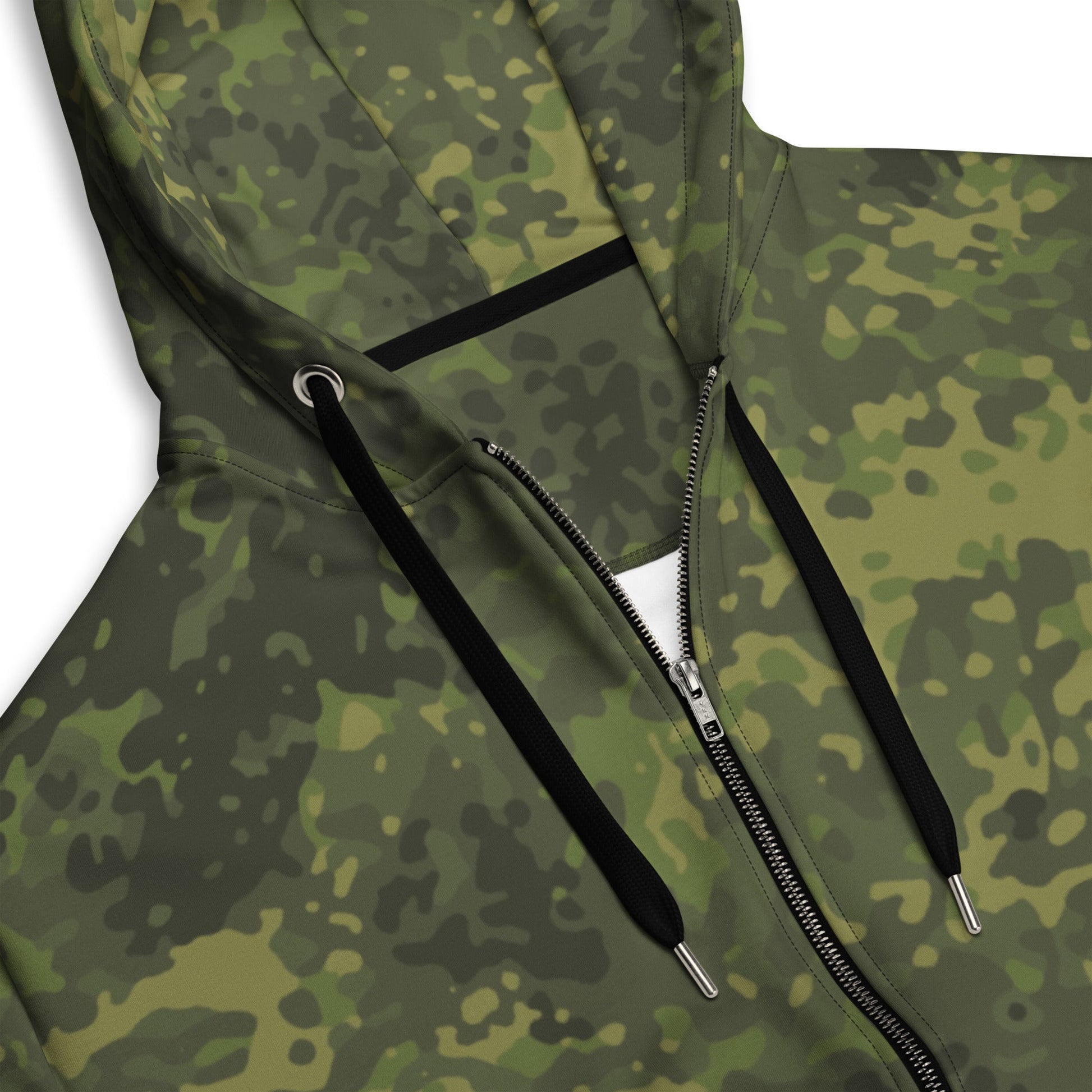 German Flecktarn Tropical CAMO Unisex Zip Hoodie