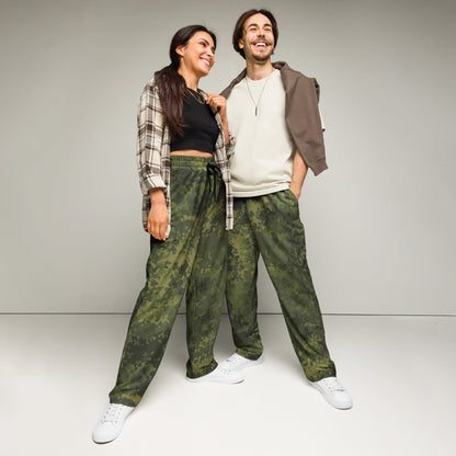 German Flecktarn Tropical CAMO Unisex Wide-Leg Joggers - 2XS