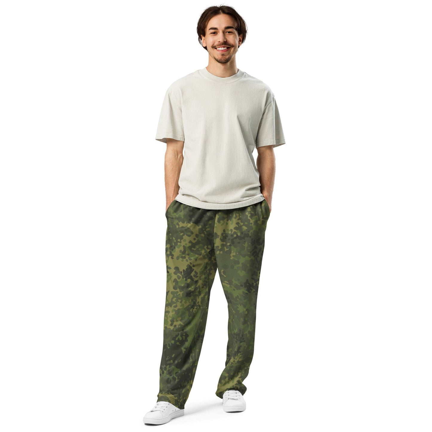 German Flecktarn Tropical CAMO Unisex Wide-Leg Joggers