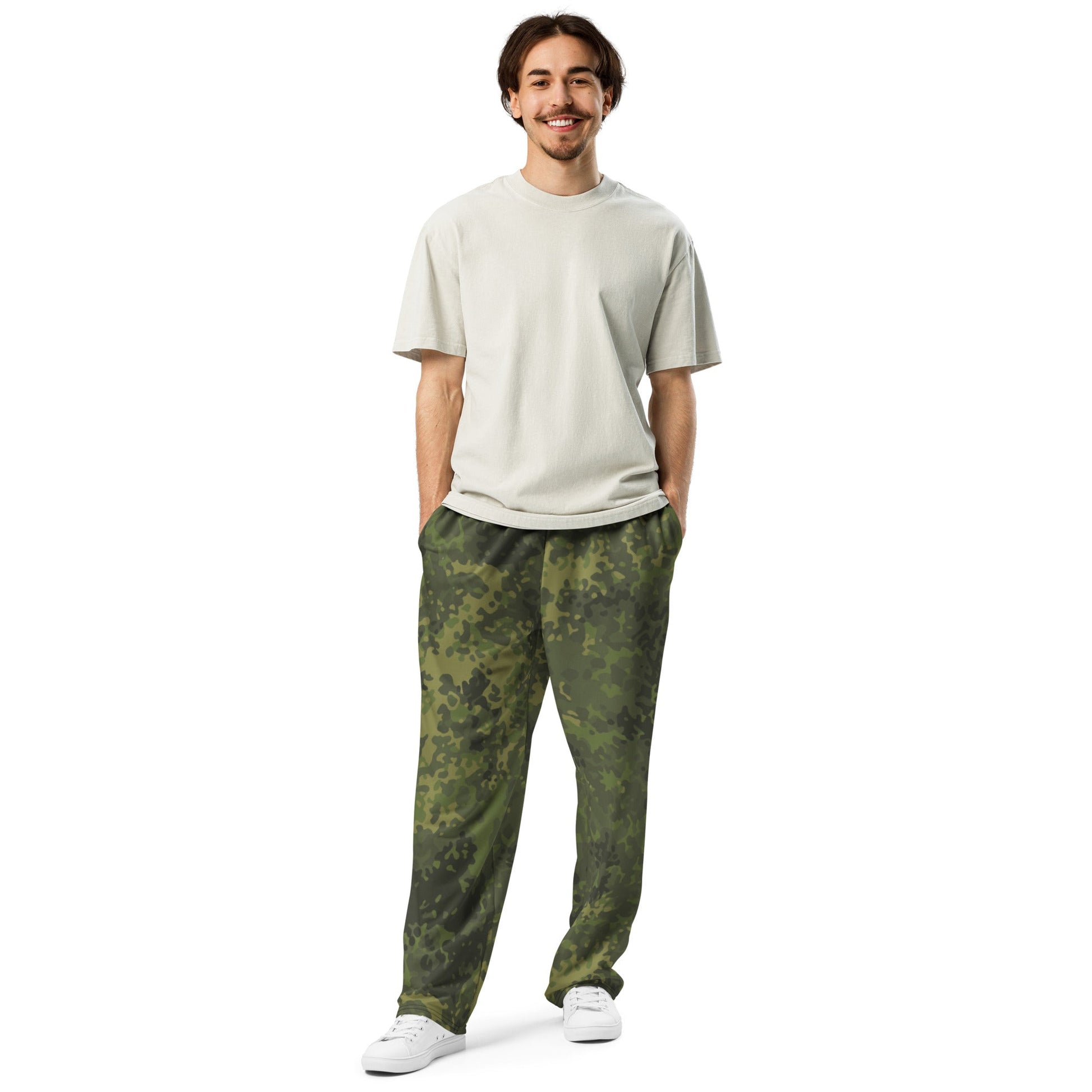 German Flecktarn Tropical CAMO Unisex Wide-Leg Joggers