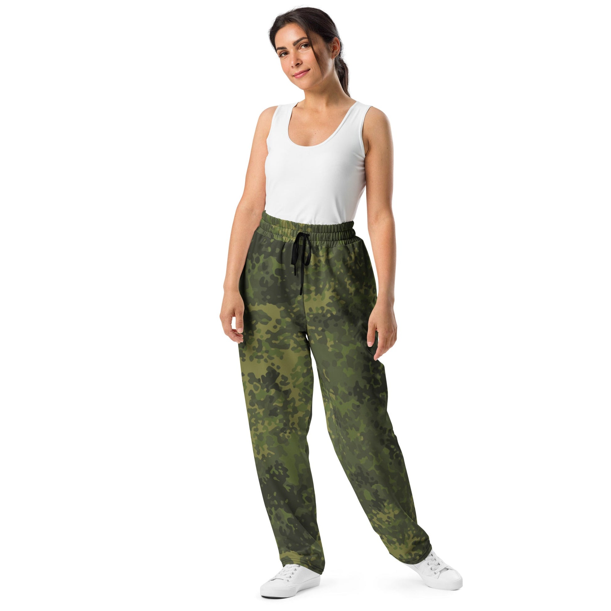 German Flecktarn Tropical CAMO Unisex Wide-Leg Joggers