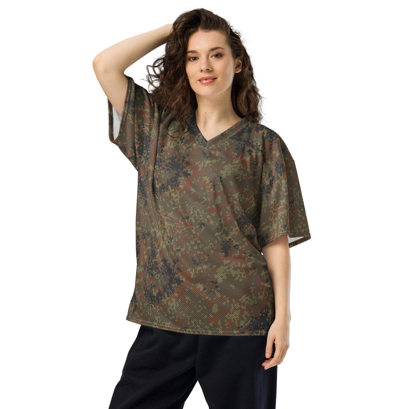 Flecktarn Bundeswehr Woodland CAMO Unisex American Football Jersey