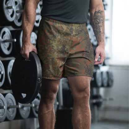 German Flecktarn CAMO Unisex Athletic Long Shorts XS
