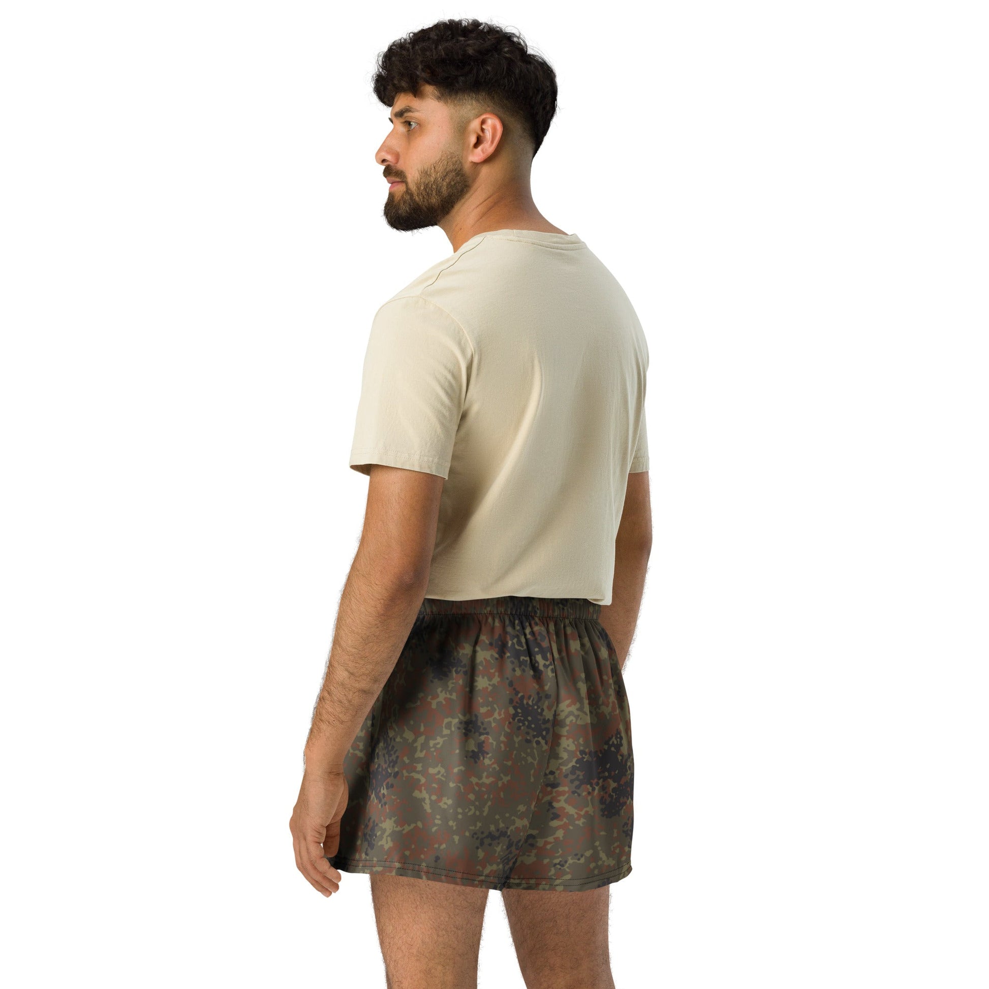 German Flecktarn CAMO Unisex Athletic Shorts