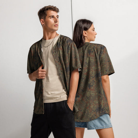 German Flecktarn CAMO Unisex Baseball Jersey - 2XS