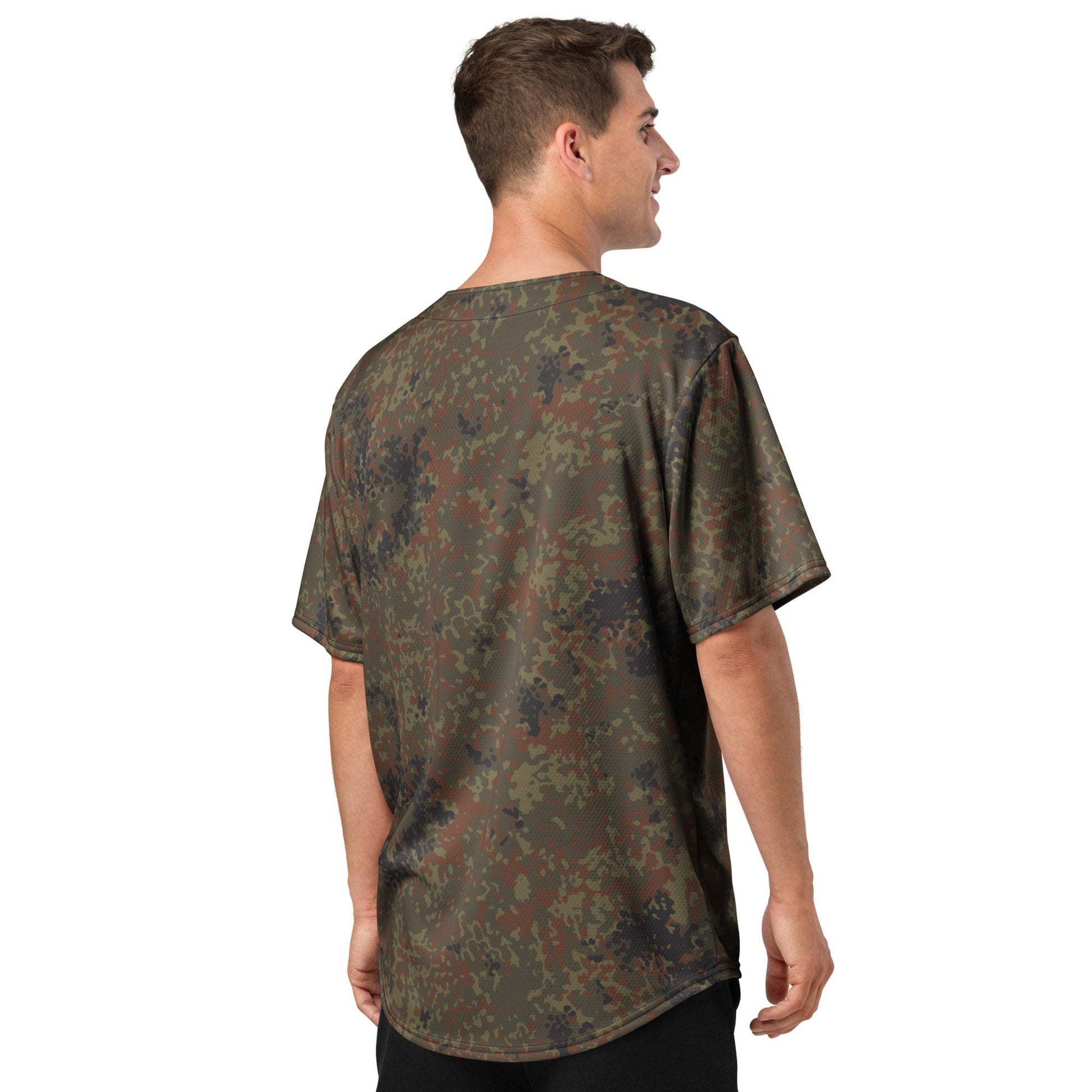 German Flecktarn CAMO Unisex Baseball Jersey