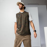 Flecktarn Bundeswehr Woodland CAMO Unisex Basketball Jersey - 2XS