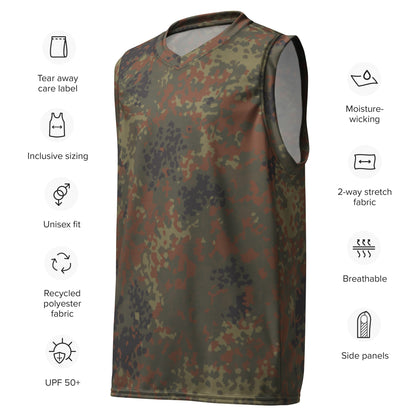 German Flecktarn CAMO unisex basketball jersey Basketball Jerseys