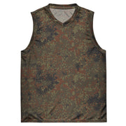 Flecktarn Bundeswehr Woodland CAMO Unisex Basketball Jersey