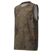 Flecktarn Bundeswehr Woodland CAMO Unisex Basketball Jersey