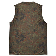 Flecktarn Bundeswehr Woodland CAMO Unisex Basketball Jersey