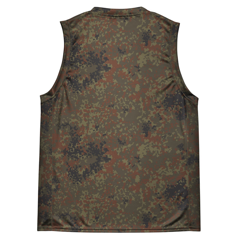 Flecktarn Bundeswehr Woodland CAMO Unisex Basketball Jersey