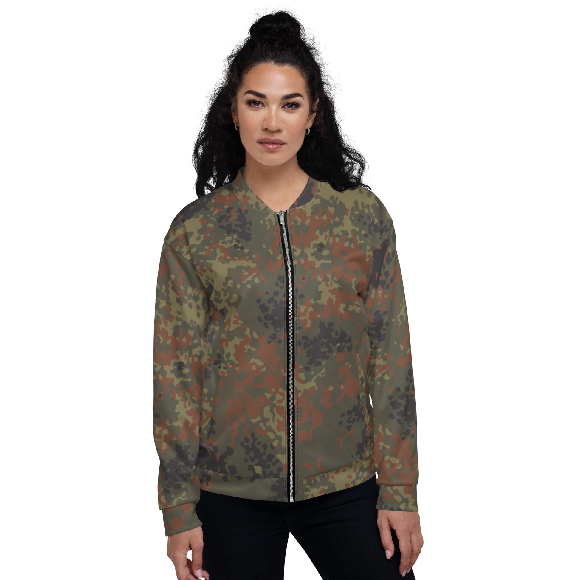 German Flecktarn CAMO Unisex Bomber Jacket - Jackets