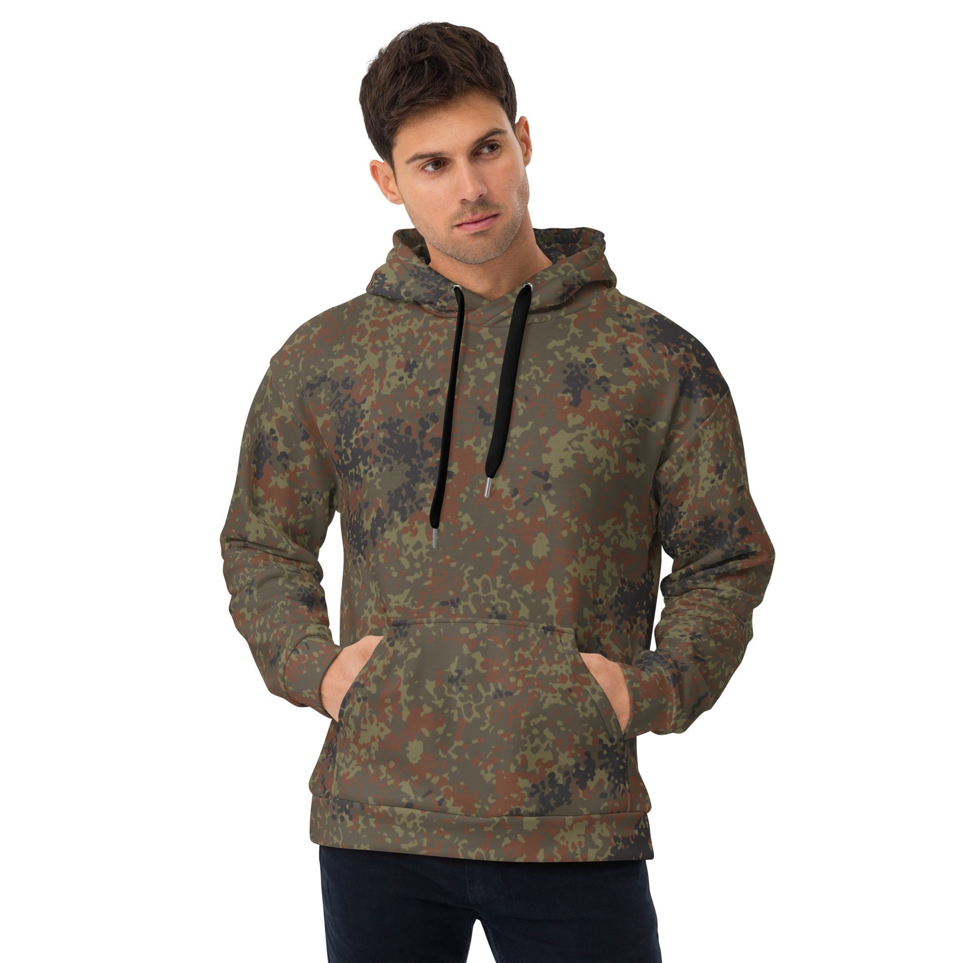 German Flecktarn CAMO Unisex Hoodie - 2XS