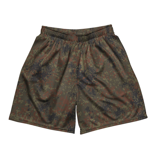 German Flecktarn CAMO Unisex Mesh Shorts - 2XS