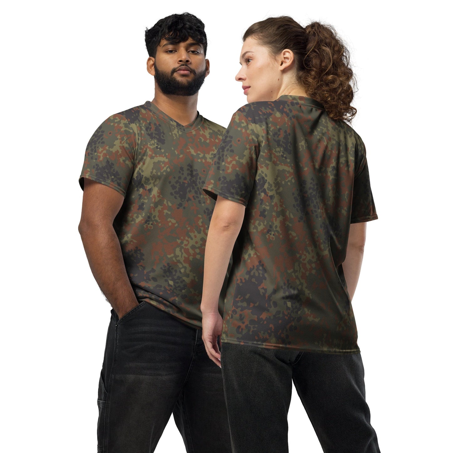 German Flecktarn CAMO unisex sports jersey 2XS Sports Jerseys