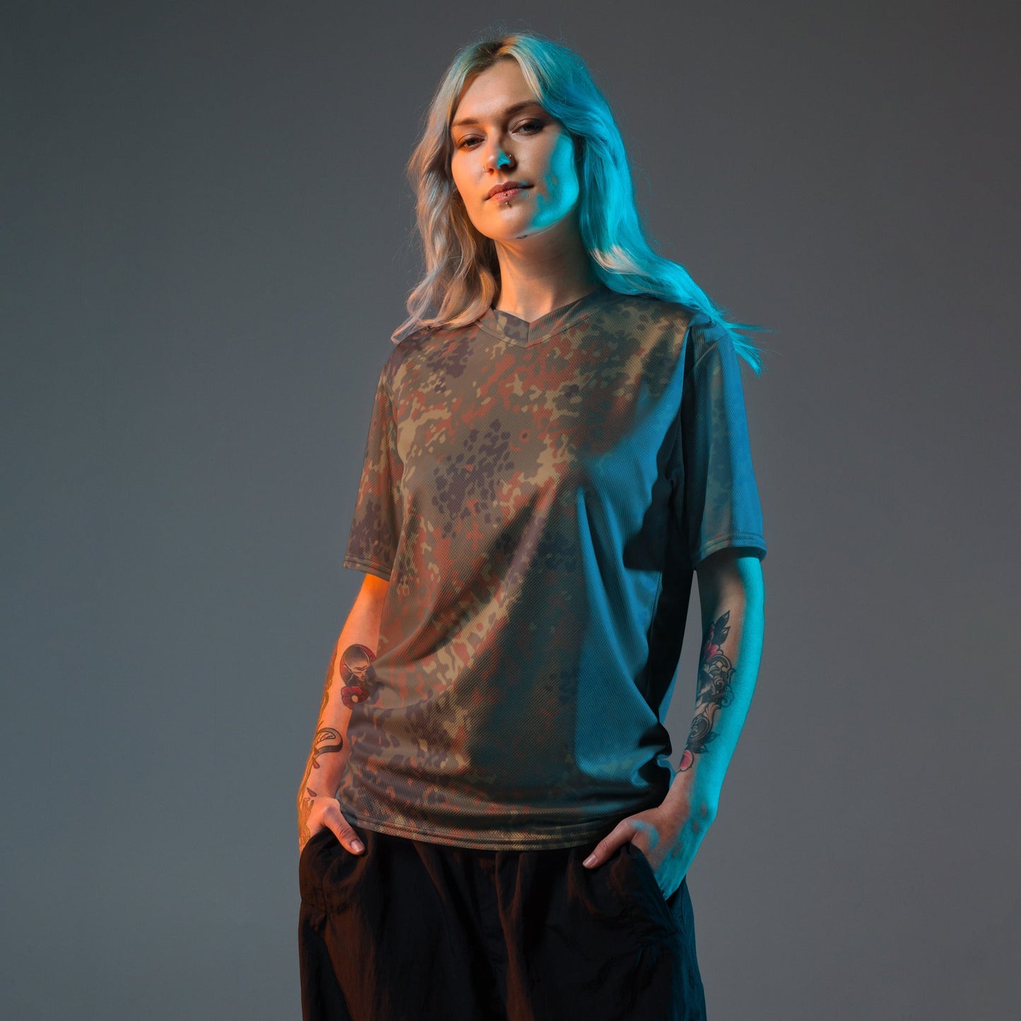 German Flecktarn CAMO unisex sports jersey Sports Jerseys