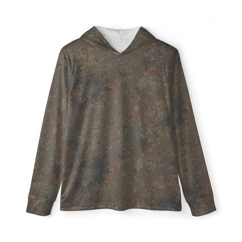 Flecktarn Bundeswehr Woodland CAMO Unisex Sports Warmup Hoodie - XS