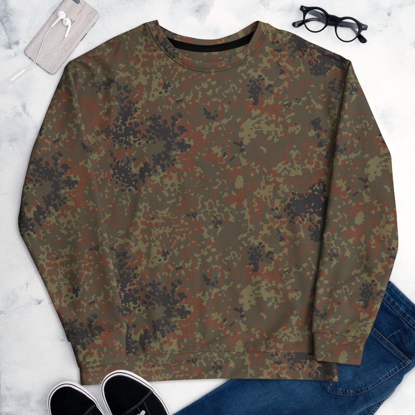 German Flecktarn CAMO Unisex Sweatshirt