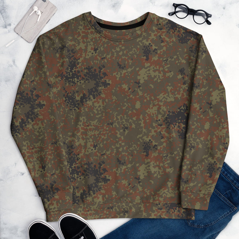 Flecktarn Bundeswehr Woodland CAMO Unisex Sweatshirt