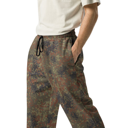 German Flecktarn CAMO Unisex Wide-Leg Joggers