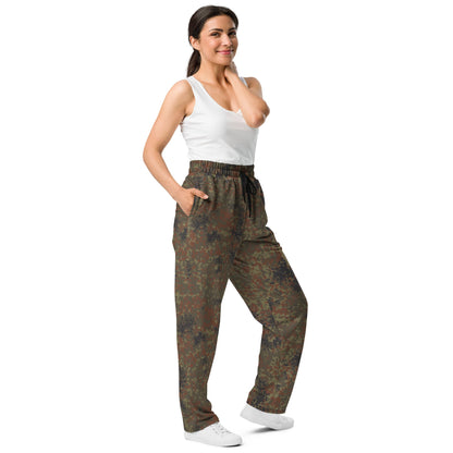 German Flecktarn CAMO Unisex Wide-Leg Joggers