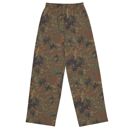 German Flecktarn CAMO Unisex Wide-Leg Leisure Pants