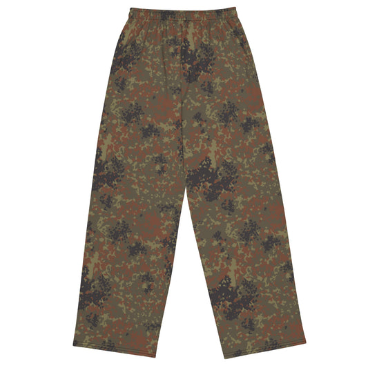 German Flecktarn CAMO Unisex Wide-Leg Leisure Pants