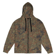 Flecktarn Bundeswehr Woodland CAMO Unisex Zip Hoodie - 2XS