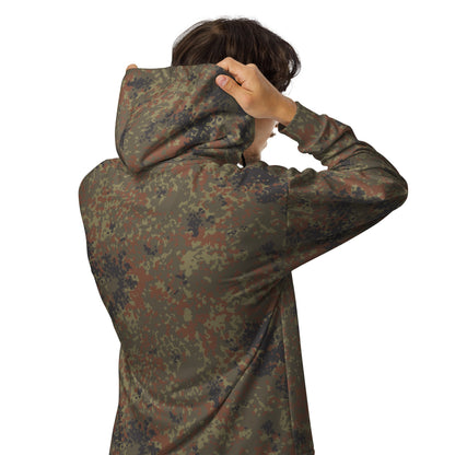 German Flecktarn CAMO Unisex Zip Hoodie