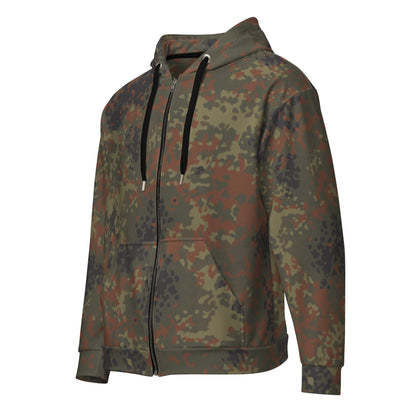 German Flecktarn CAMO Unisex zip hoodie Zip Hoodies