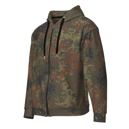 German Flecktarn CAMO Unisex zip hoodie Zip Hoodies