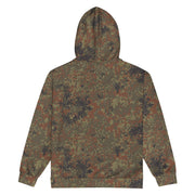Flecktarn Bundeswehr Woodland CAMO Unisex Zip Hoodie