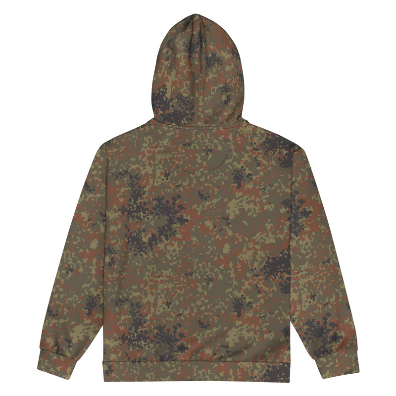 Flecktarn Bundeswehr Woodland CAMO Unisex Zip Hoodie