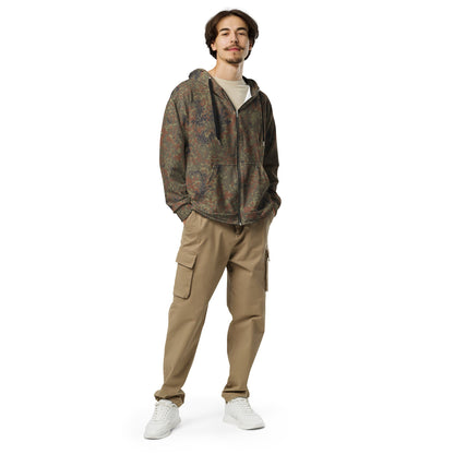 German Flecktarn CAMO Unisex Zip Hoodie