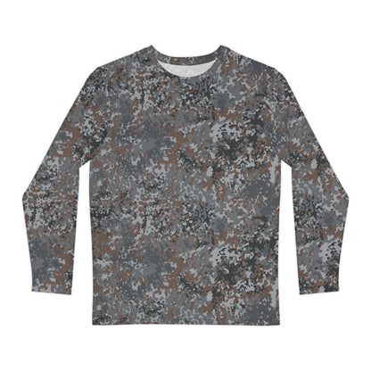 German Flecktarn Urban CAMO Unisex Long-Sleeve Shirt - XS