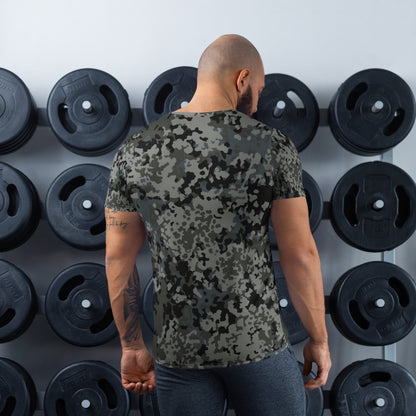 German Flecktarn Urban CAMO Mens athletic t-shirt - Athletic T-Shirts