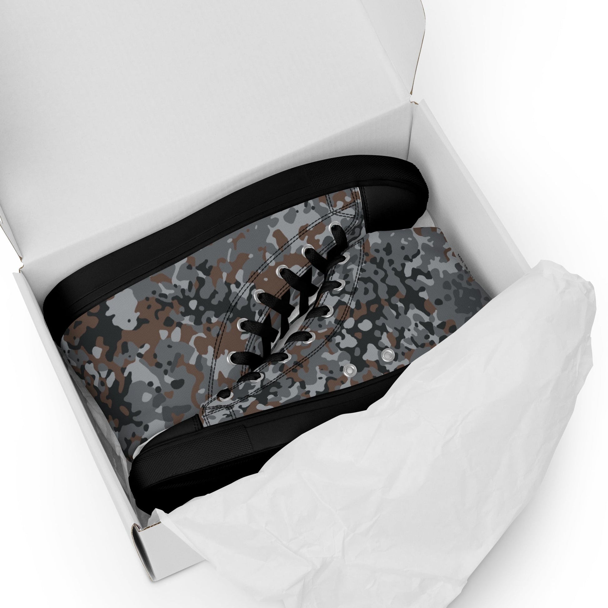 German Flecktarn Urban CAMO Mens High-Top Canvas Shoes