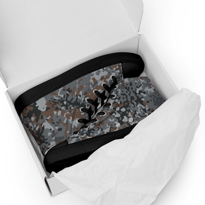 German Flecktarn Urban CAMO Mens High-Top Canvas Shoes