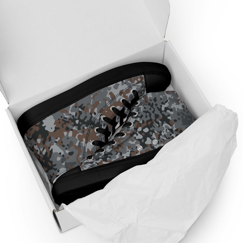Flecktarn Bundeswehr Urban CAMO Mens High-Top Canvas Shoes