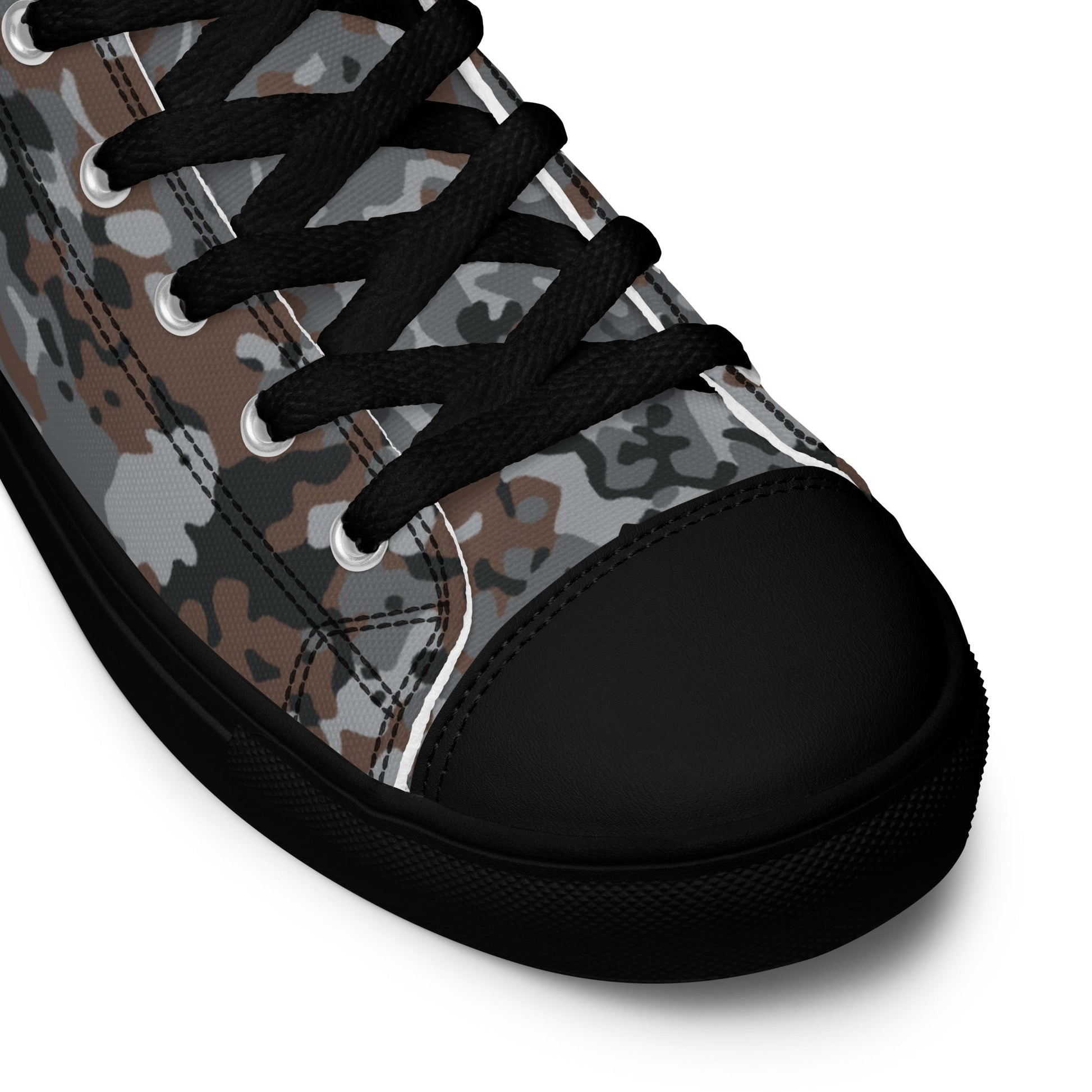 German Flecktarn Urban CAMO Mens High-Top Canvas Shoes