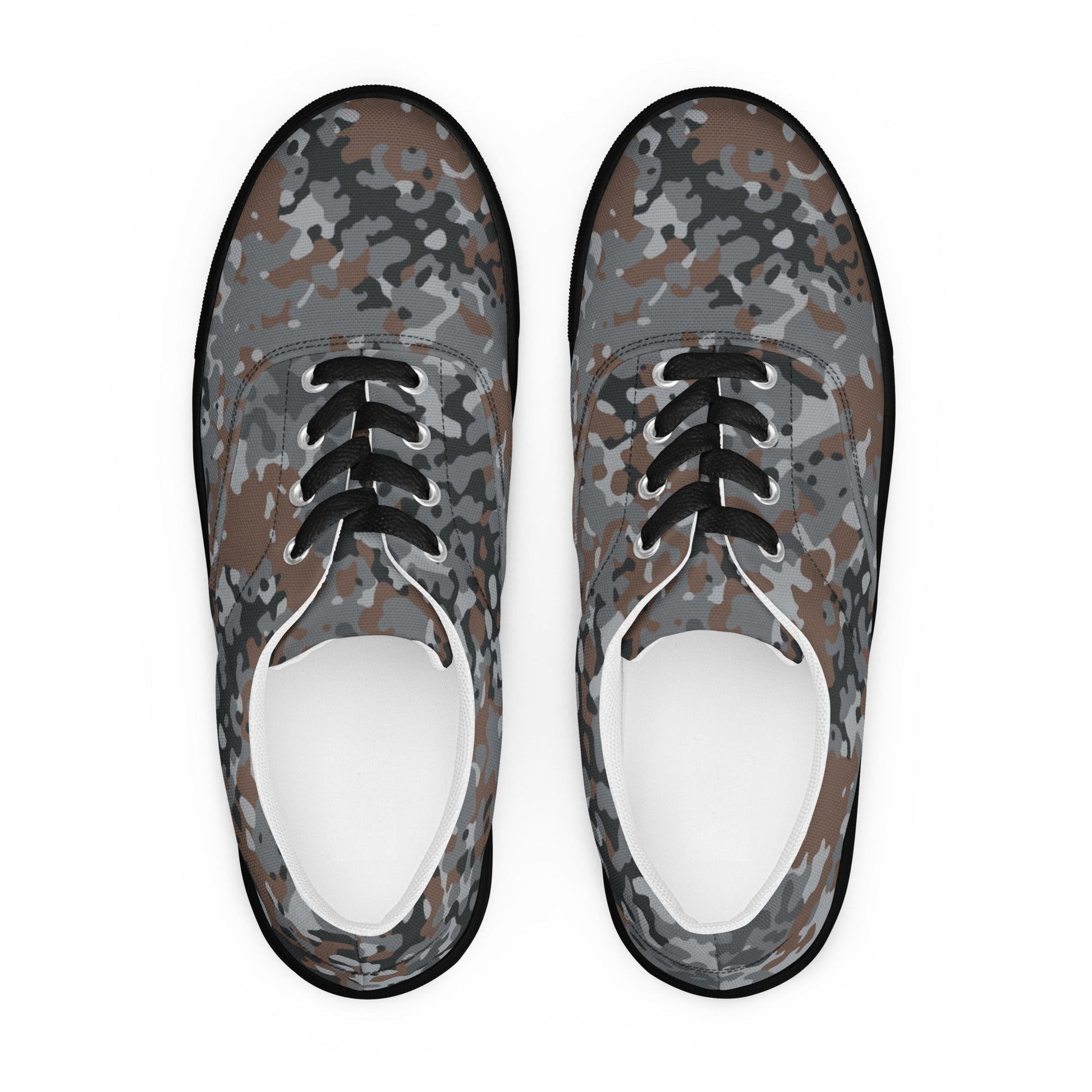 German Flecktarn Urban CAMO Mens Lace-Up Canvas Shoes - Lace-up